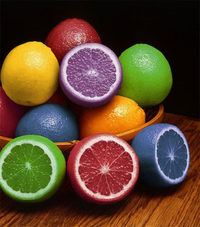 Отфотошопленные фрукты
