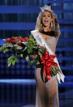 Эмоции победительниц Мисс Америка