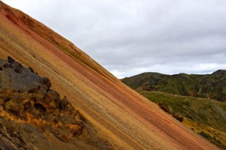 Красочные горы в Исландии