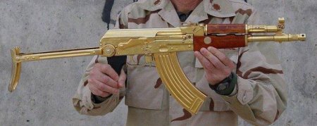 Оружие из золота и серебра из коллекции Саддама Хусейна