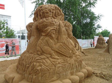 Песочные скульптуры в Перми
