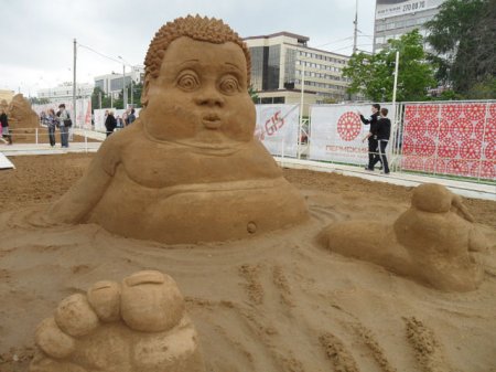 Песочные скульптуры в Перми