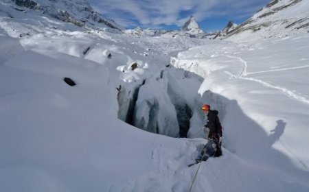 В ледяных пещерах ледника Горнер